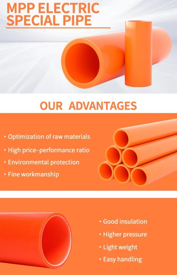 MPP Modified Polypropylene Power Protection Pipe